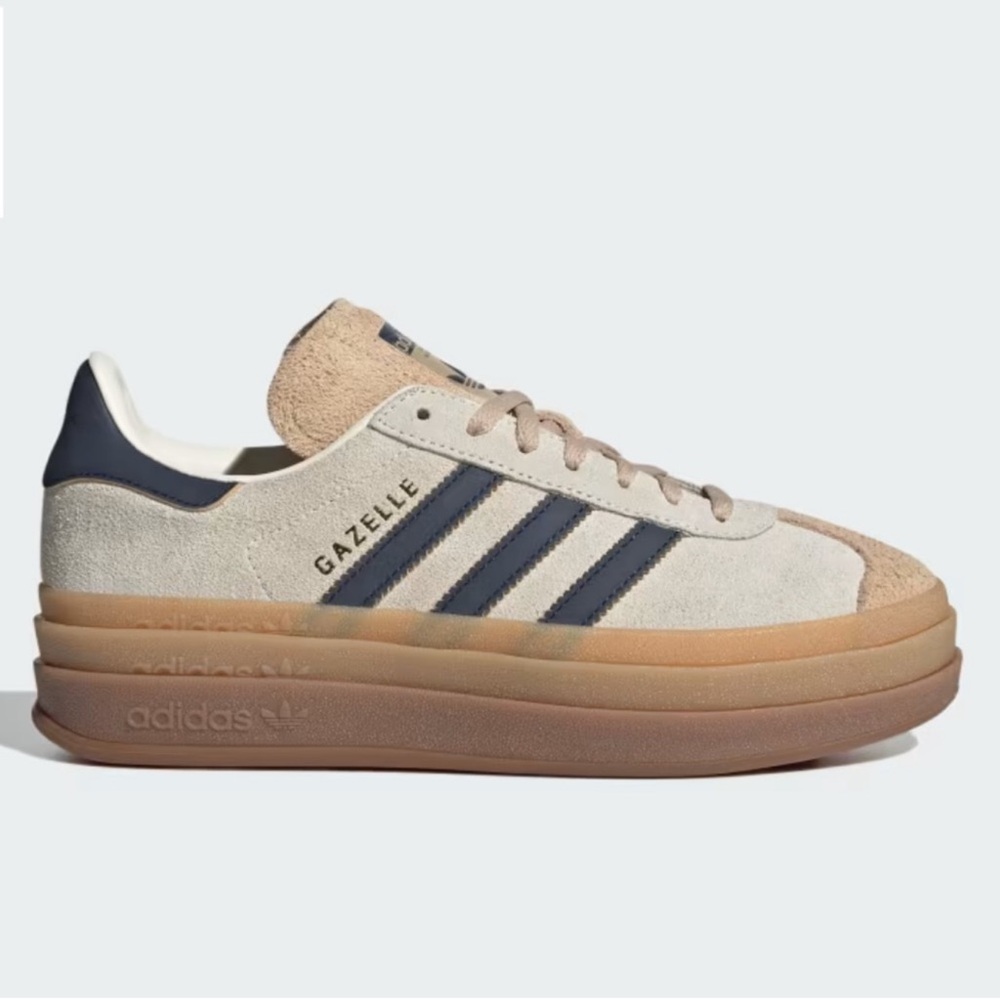 adidas Gazelle Bold Cream / Night Indigo / Gum - Picture 3 of 8